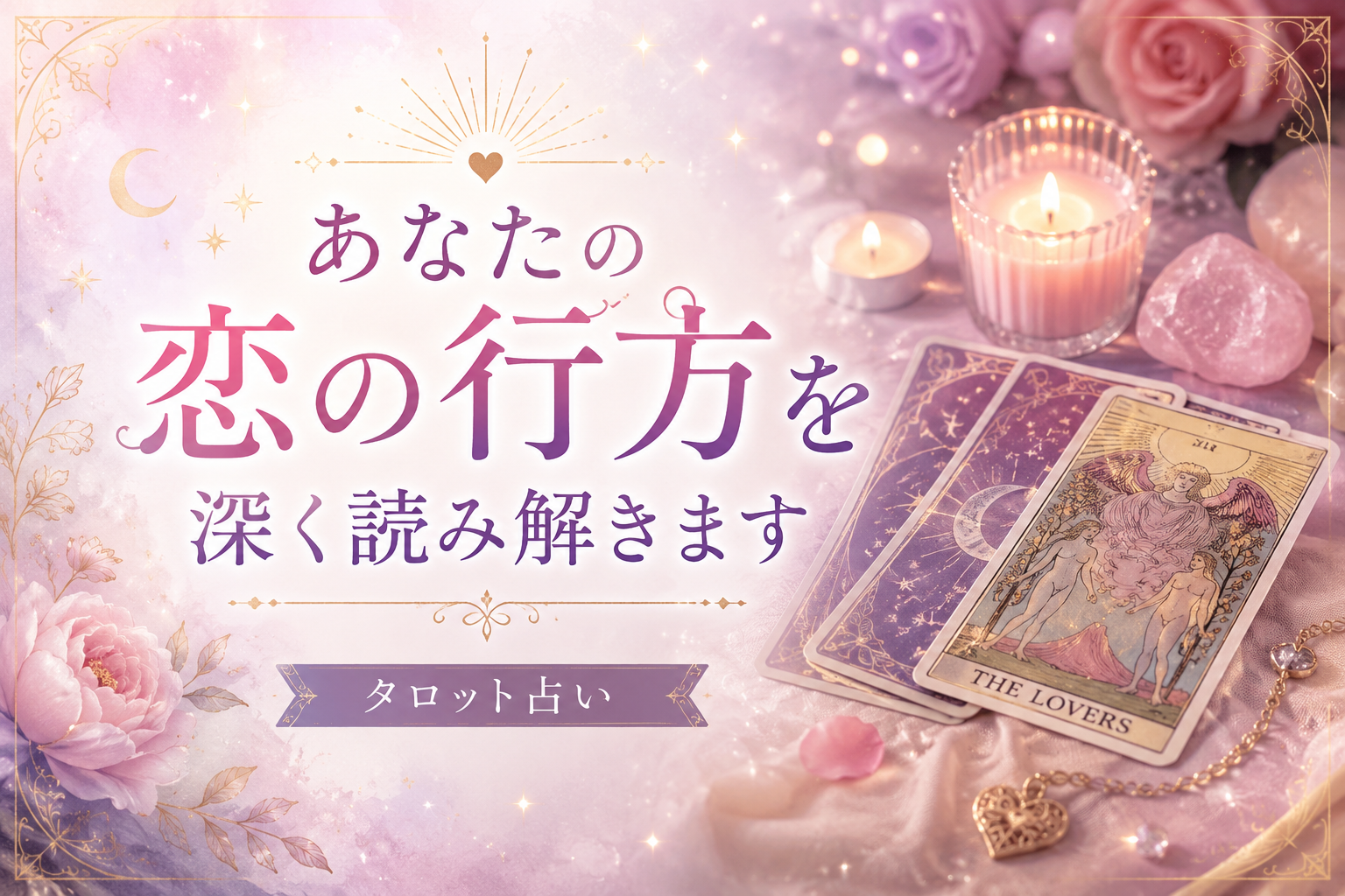 タロットであなたの恋の行方を深く読み解きます