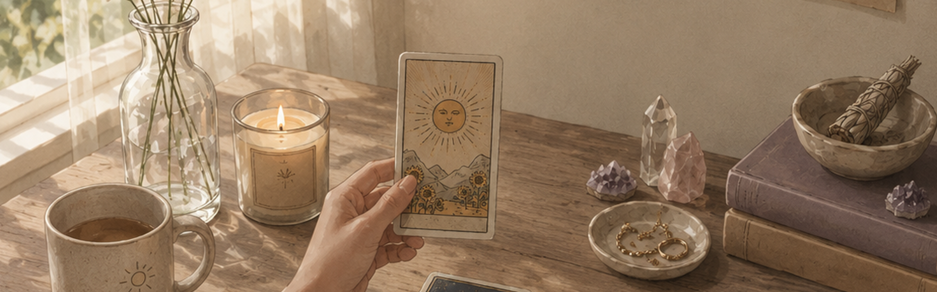 A single tarot card drawn as a card of the day